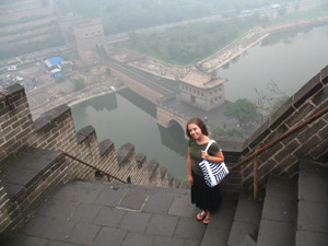 Christine on the Great Wall of China